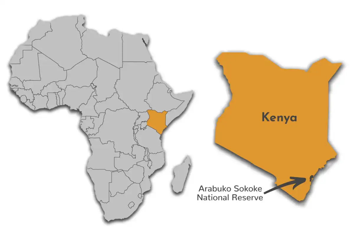 Arabuko Sokoke National Reserve map