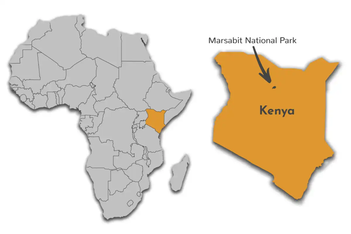 Marsabit National Park map