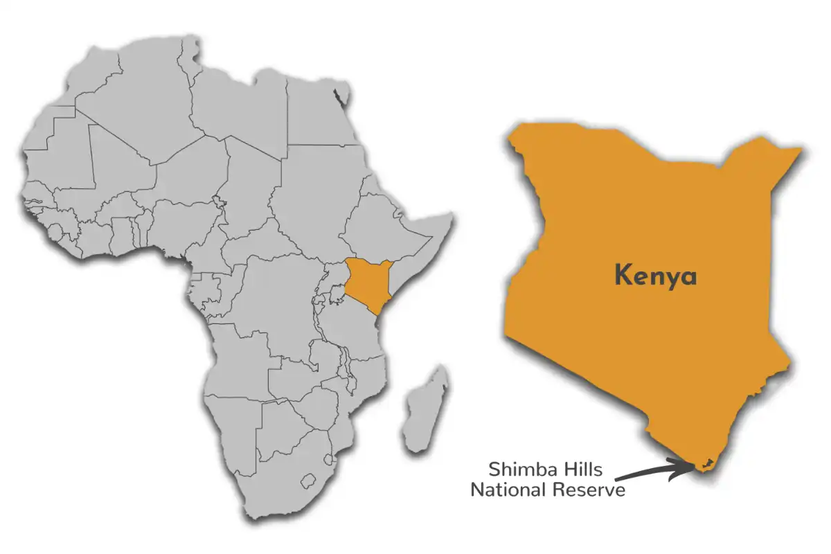Shimba Hills National Reserve map