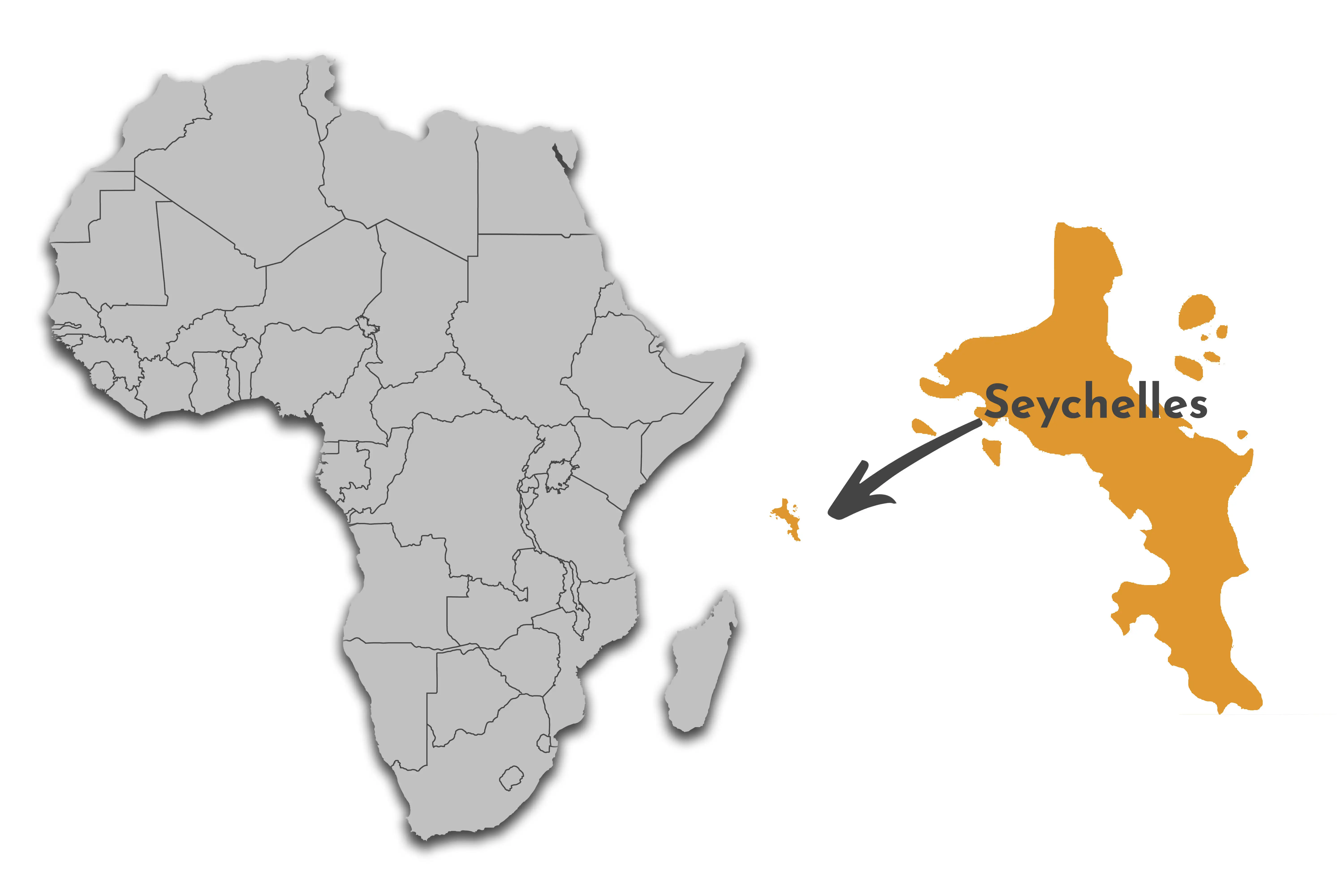 Seychelles Map in Africa
