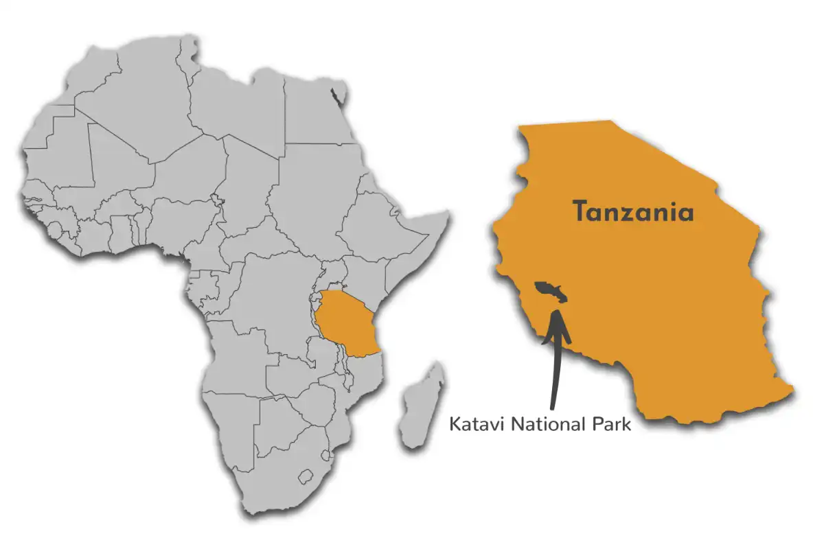 Katavi National Park map