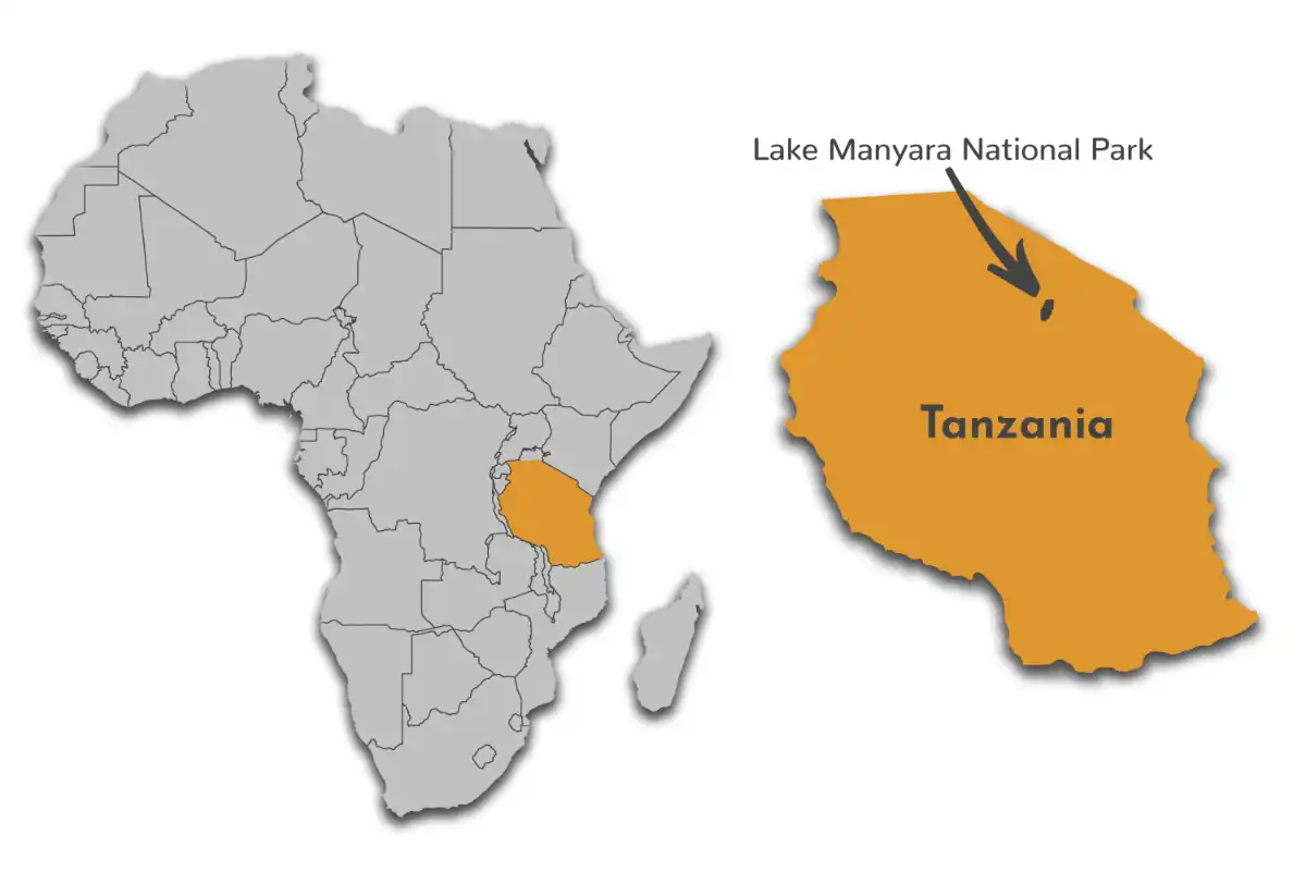 Lake Manyara National Park map