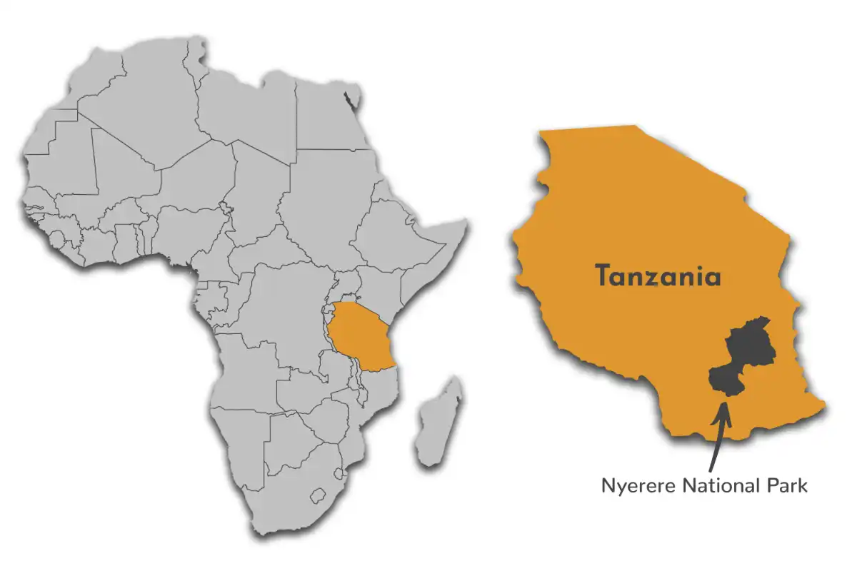 Nyerere (Selous) NP map