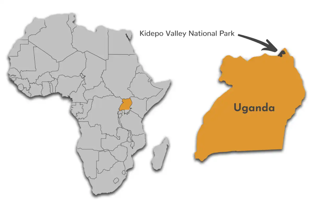 Kidepo Valley National Park map
