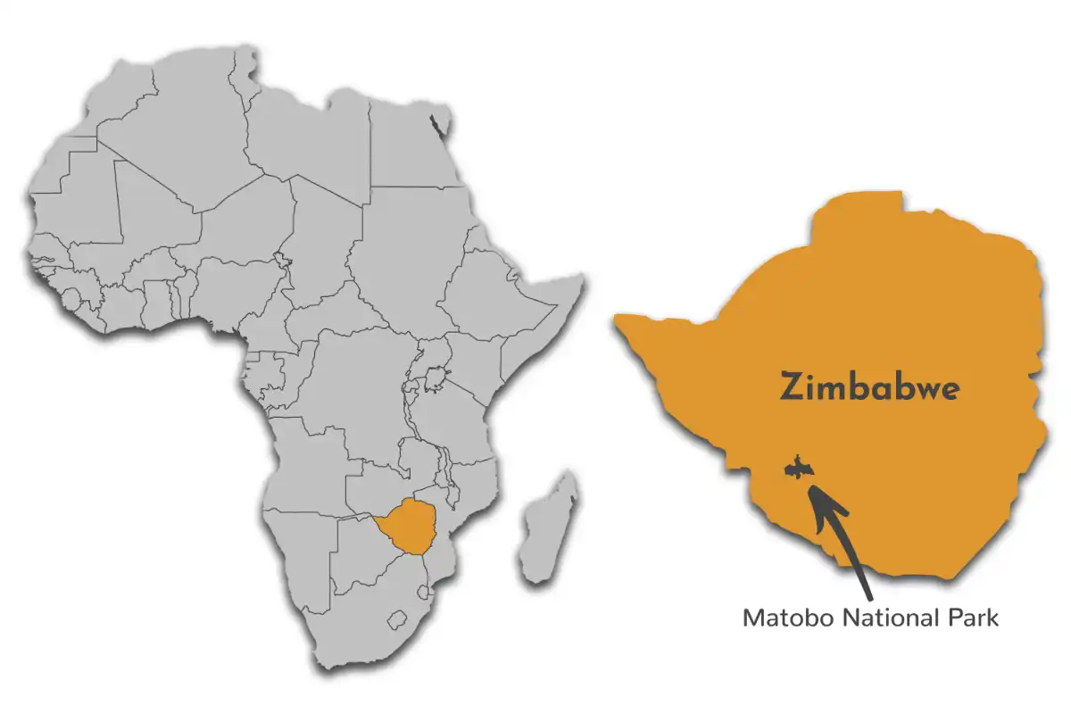 Matobo National Park map
