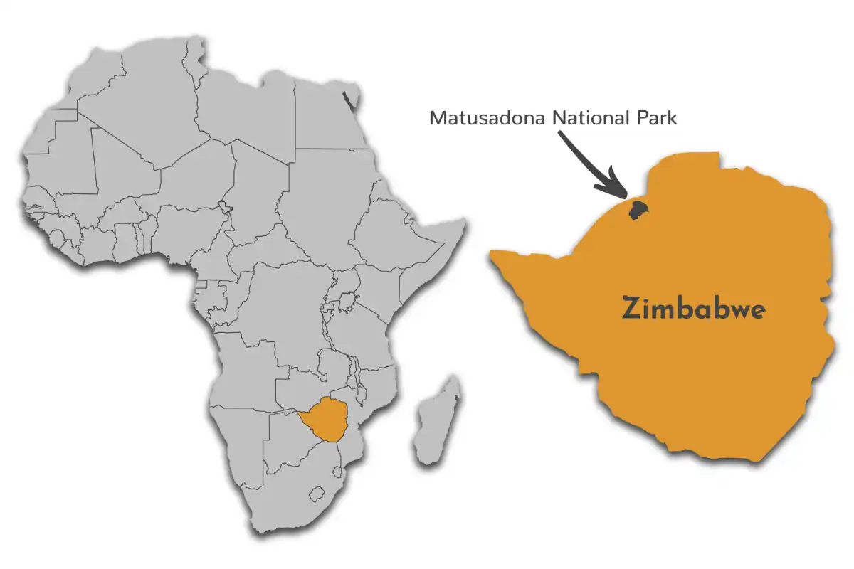 Matusadona National Park map